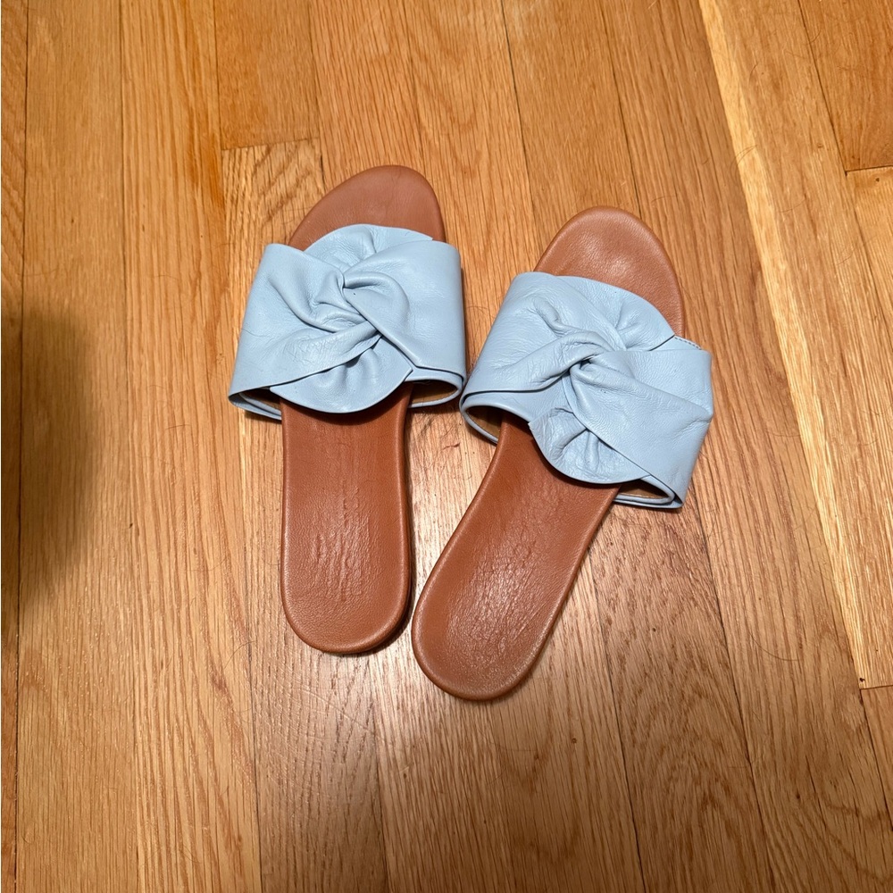 The Flexx Women's Blue Slide Sandals